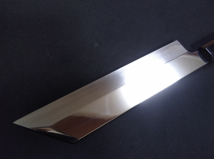 Super Steel (Honyaki) Mukimono 200mm-Mirror Polished(both sides)
