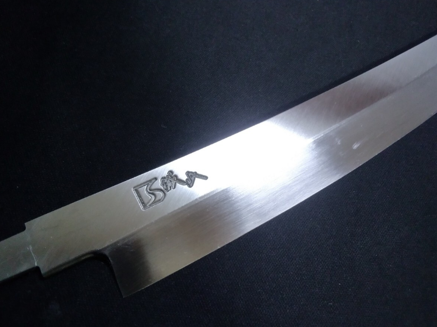 Super Steel (Honyaki) Yanagiba (Kiritsuke) 300 mm - Poli miroir (deux côtés)