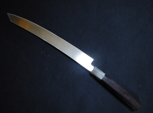 Super Steel (Honyaki) Yanagiba(Kiritsuke) 300mm-Mirror Polished(both side) -Left-handed