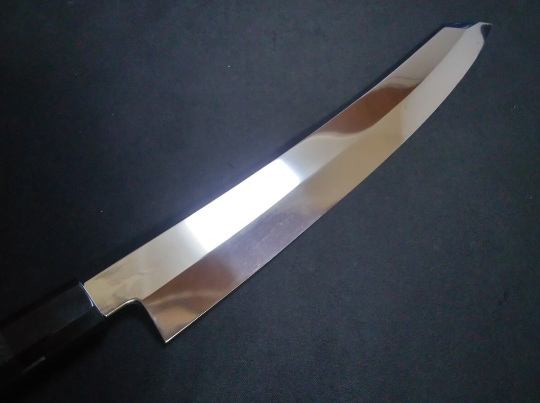 Super Steel (Honyaki) Yanagiba(Kiritsuke) 330mm-Mirror Polished(both sides)
