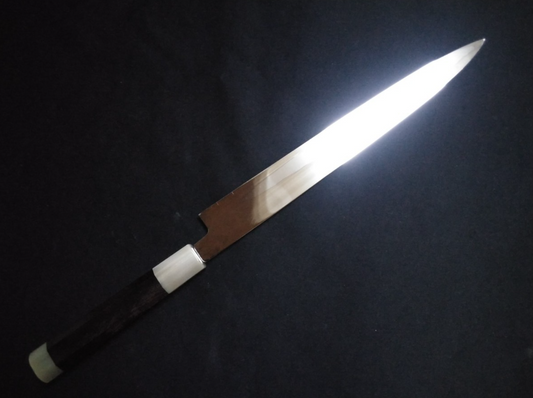 Super Steel (Honyaki) Yanagiba (Ultra thin) 270mm -Mirror Polished (both sides)
