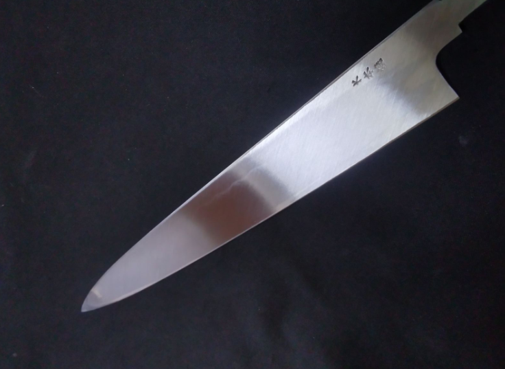 White Steel #2 (Honyaki-Mizuyaki) Yanagiba 240mm-Mirror Polished(one side)