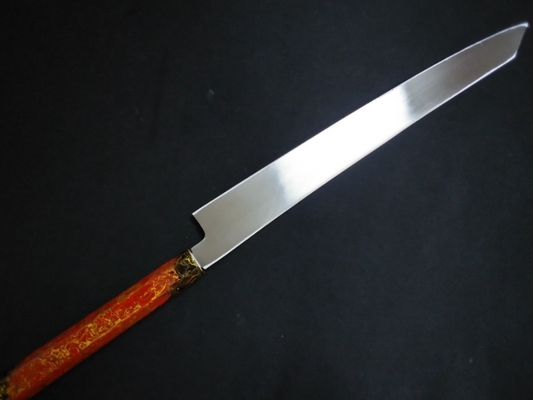 White Steel #2 (Honyaki-Mizuyaki) Yanagiba 300mm-Mirror Polished (one side)