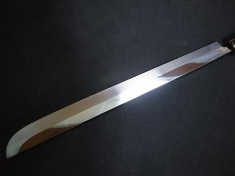 White Steel #2 (Honyaki-Mizuyaki) Yanagiba (Sakimaru) 300mm-Mirror Polished(one side)