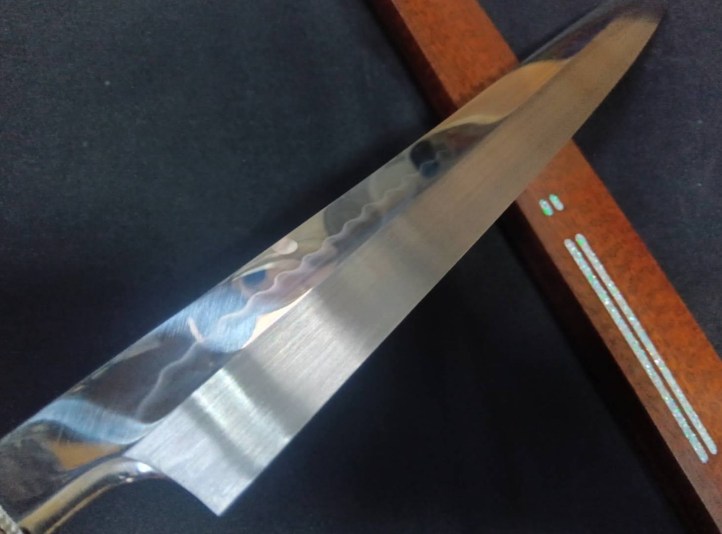 White Steel #2 (Honyaki-Mizuyaki) Yanagiba(Kiritsuke) 330mm-Mirror Polished(both sides)