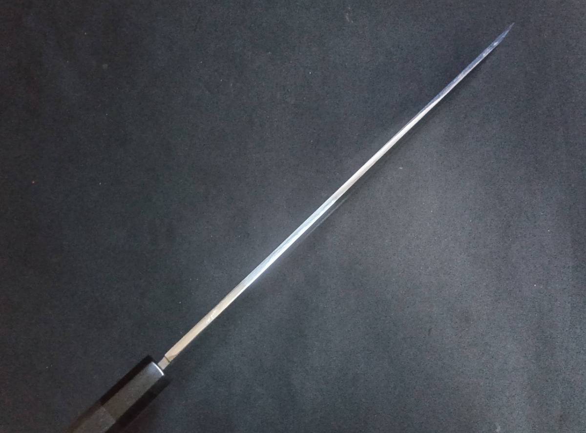 Blue Steel #2 (Honyaki-Mizuyaki) Yanagiba (Sakimaru) 330mm -Mirror Polished (one side)