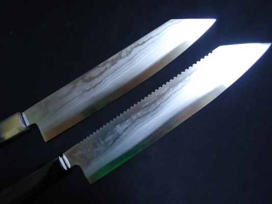 Blue Steel #1 Damascus Gyuto 240mm- Mirror Polished Blur Finish