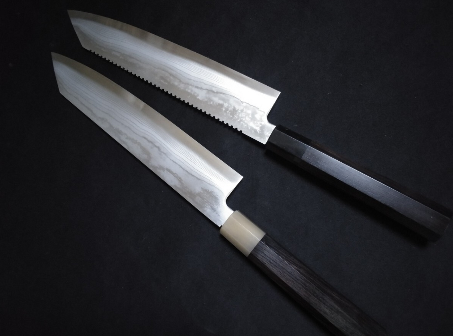 Blue Steel #1 Damascus Gyuto 240mm- Mirror Polished Blur Finish