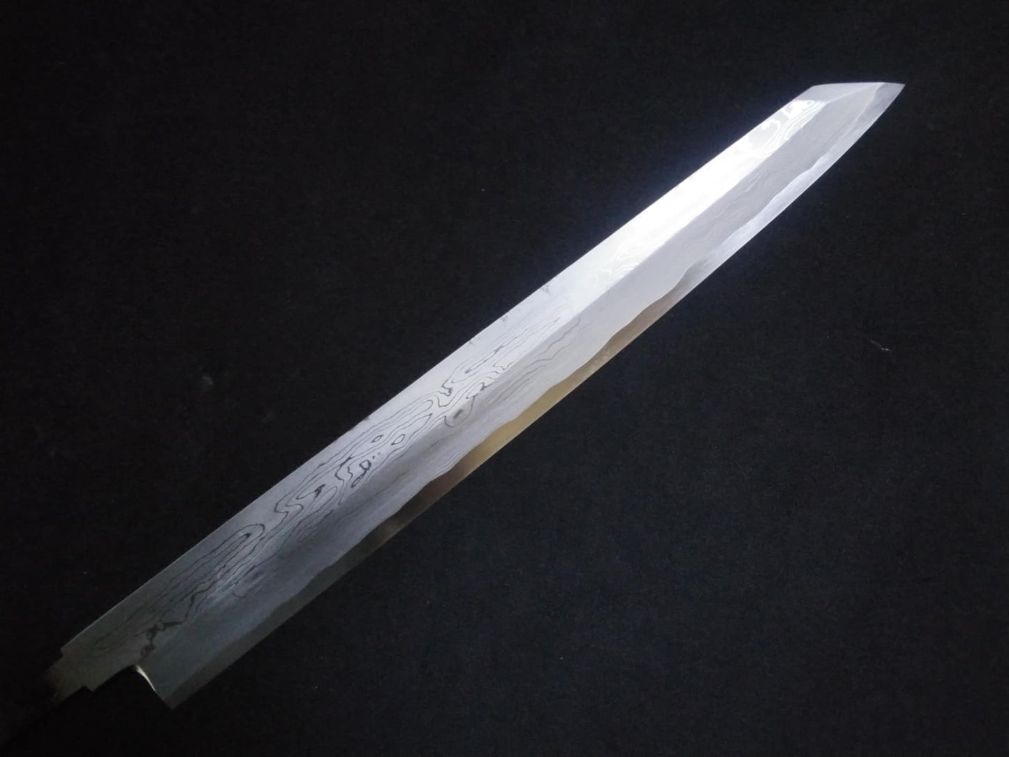 Blue Steel #1 Damascus Yanagiba(Kiritsuke) 300mm- Mirror Polished Blur Finish