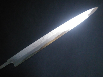 Blue Steel #2 Damascus Sushi Yanagiba 270mm- Mirror Polished Blur Finish