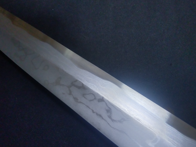 Blue Steel #2 Damascus Sushi Yanagiba 270mm- Mirror Polished Blur Finish