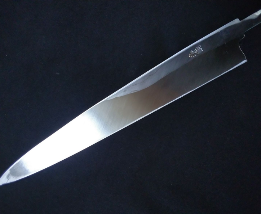 Blue Steel #2 Damascus Yanagiba 240mm- Mirror Polished Blur Finish