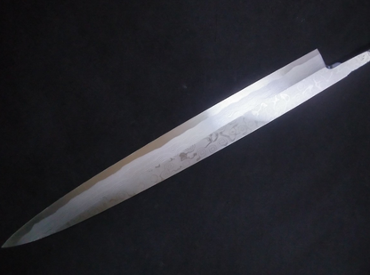 Blue Steel #2 Damascus Yanagiba 300mm- Mirror Polished Blur Finish