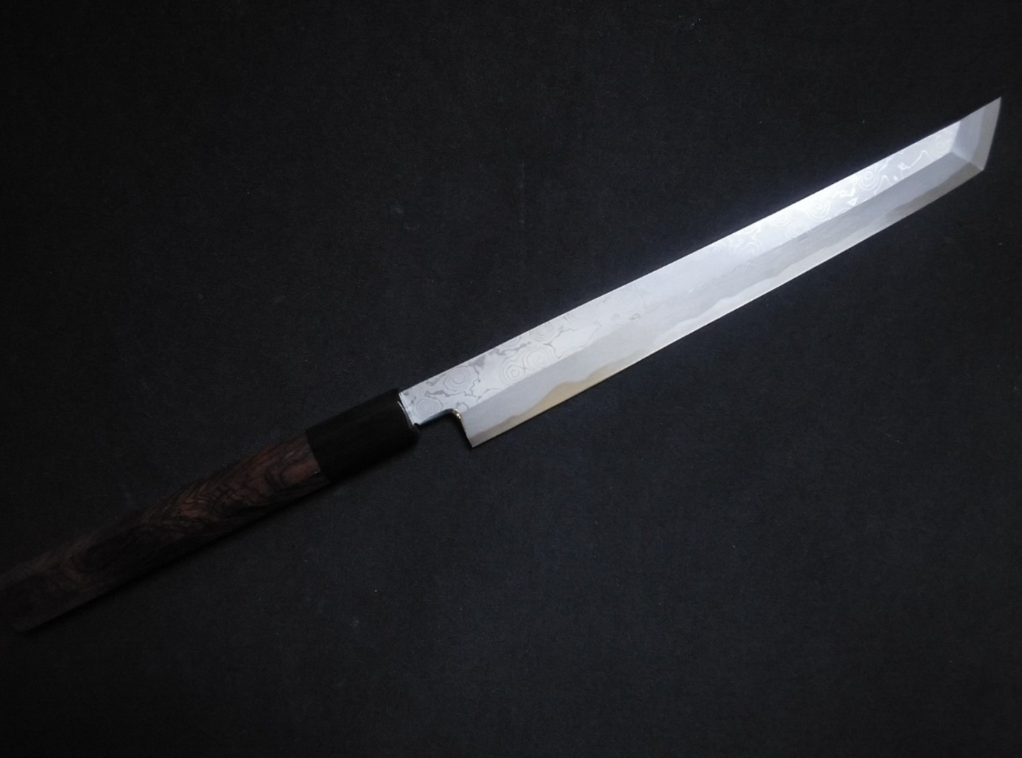 Blue Steel #2 Damascus Yanagiba (Sakimaru) 2250mm- Mirror Polished Blur Finish