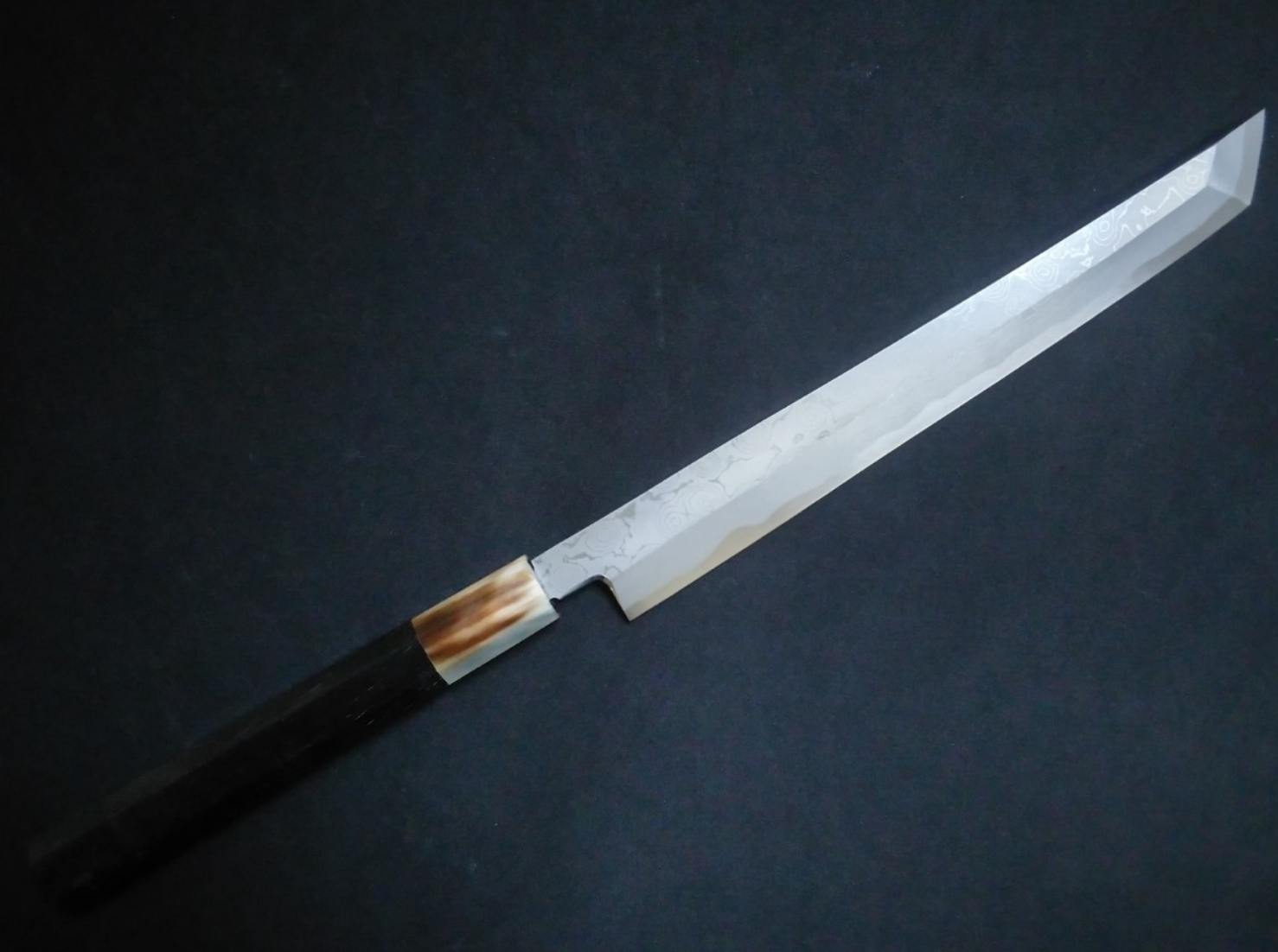 Blue Steel #2 Damascus Yanagiba (Sakimaru) 2250mm- Mirror Polished Blur Finish