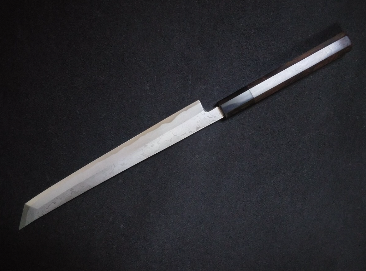 Blue Steel #2 Damascus Yanagiba (Sakimaru) 2250mm- Mirror Polished Blur Finish
