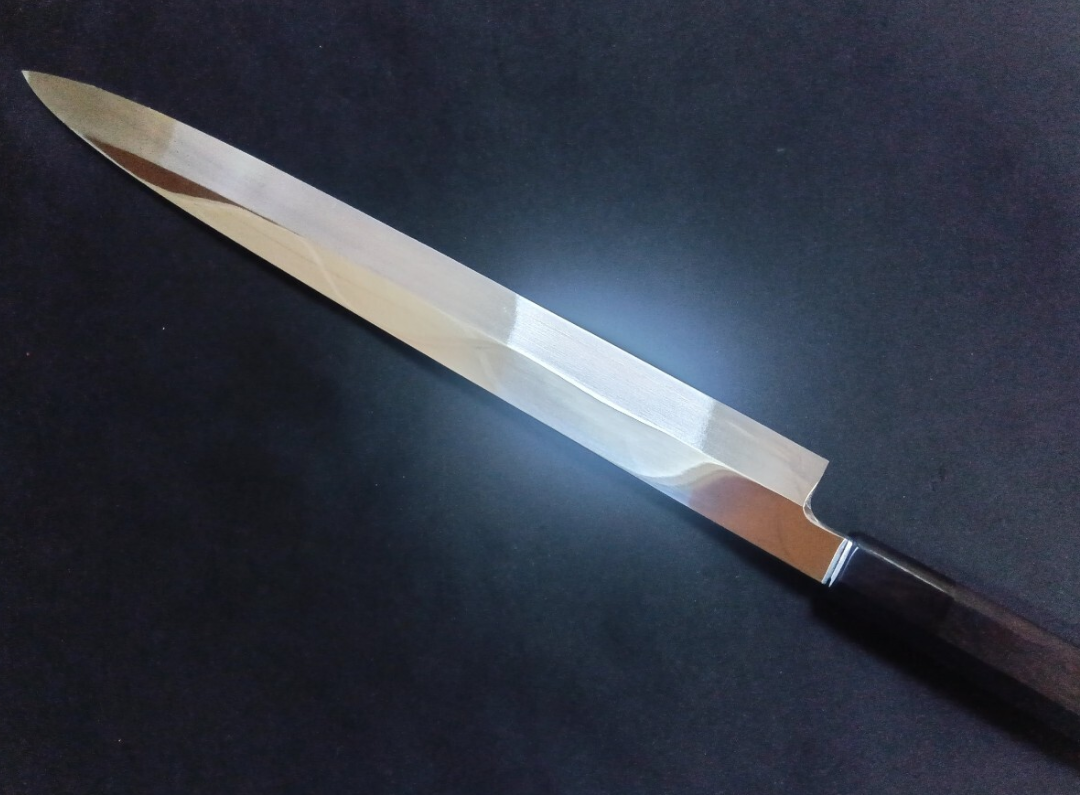 Blue Steel #2 (Honyaki-Mizuyaki) Yanagiba 330mm -Mirror Polished (one side)