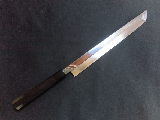 Blue Steel #2 (Honyaki-Mizuyaki) Yanagiba (Sakimaru) 330mm -Mirror Polished (one side)