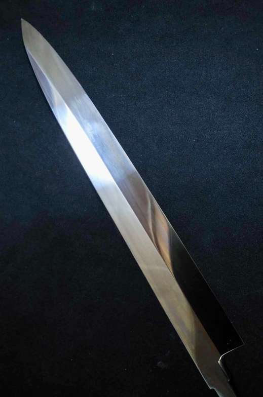 Blue Steel#2 (Honyaki-Mizuyaki) Yanagiba 270mm -Mirror Polished(both sides)