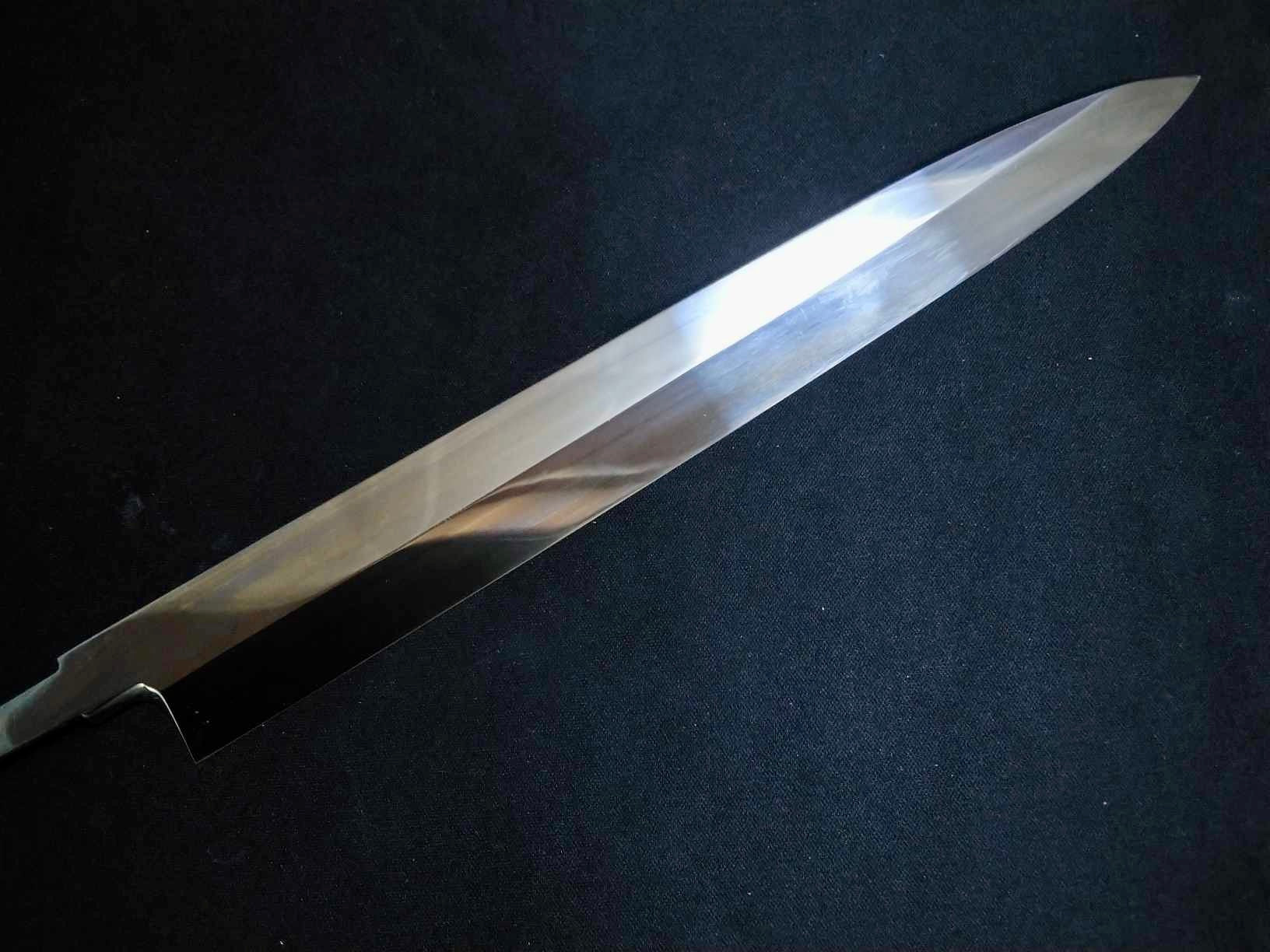 Blue Steel#2 (Honyaki-Mizuyaki) Yanagiba 270mm -Mirror Polished(both sides)