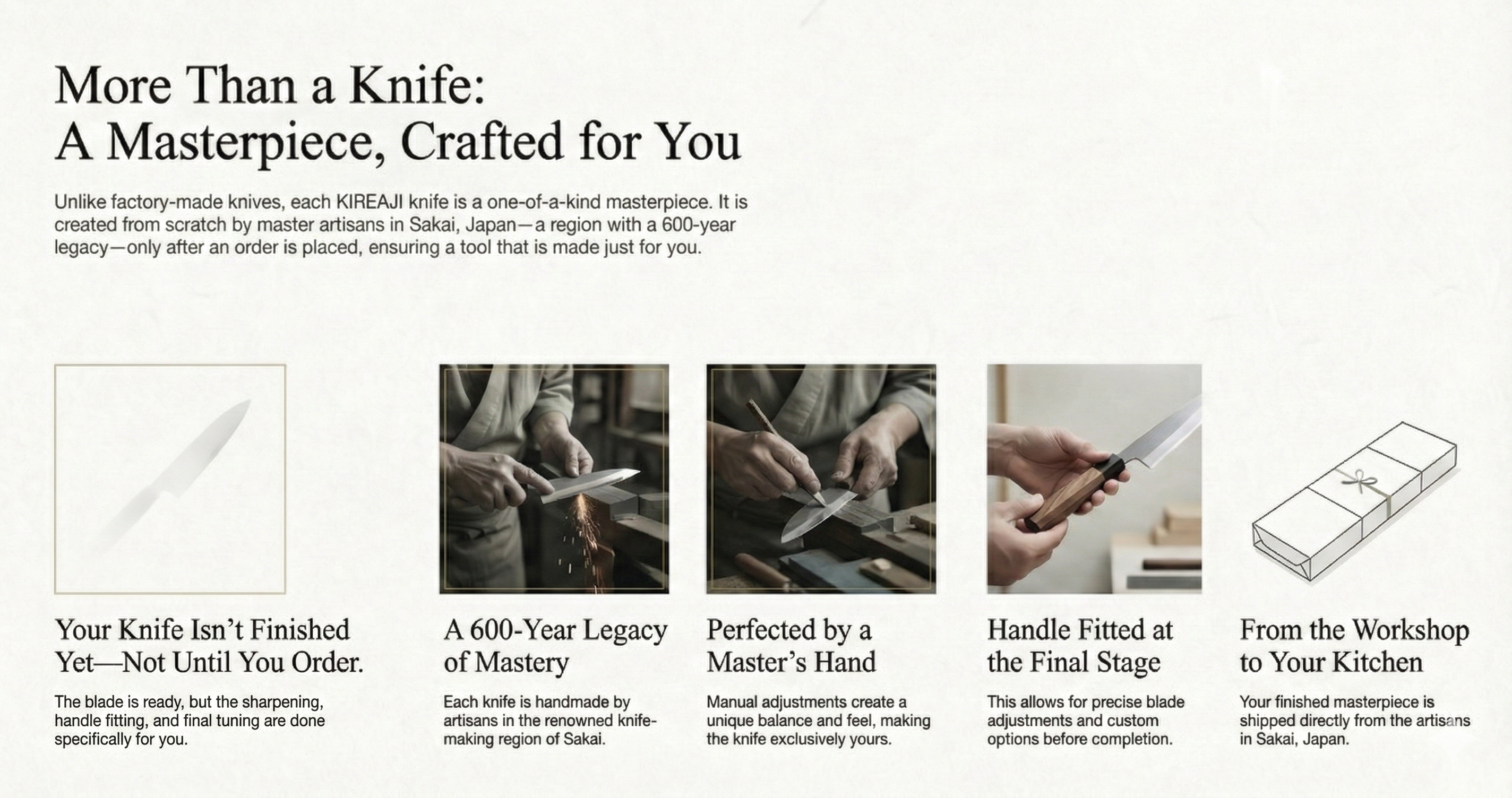 Crafted for You The Final Journey of a Sakai Knife