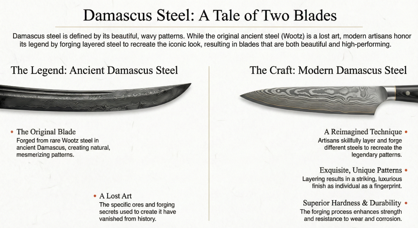 Ancient Legend, Modern Mastery: The Meaning of Damascus Steel