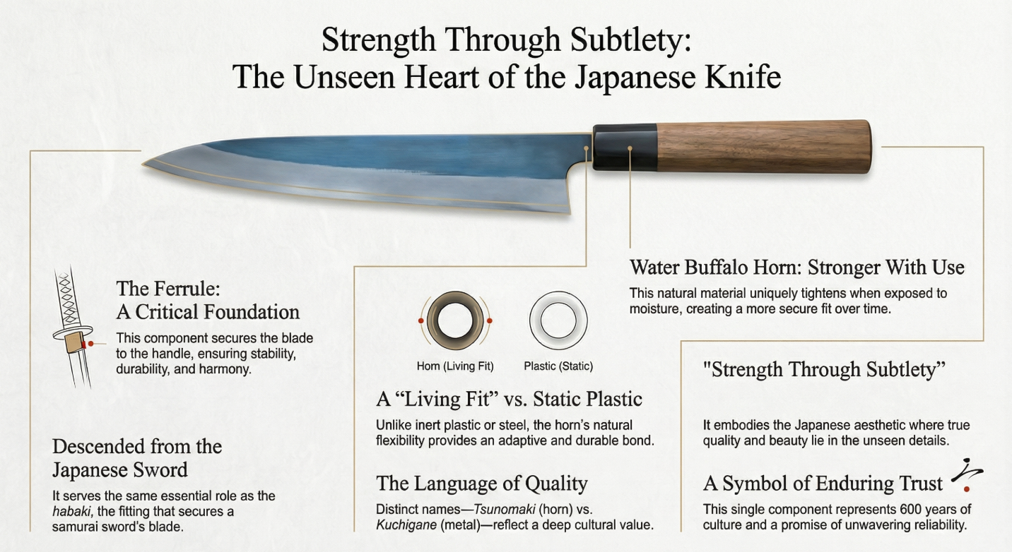 The Quiet Strength of Japanese Knives: The Power Hidden in the Ferrule