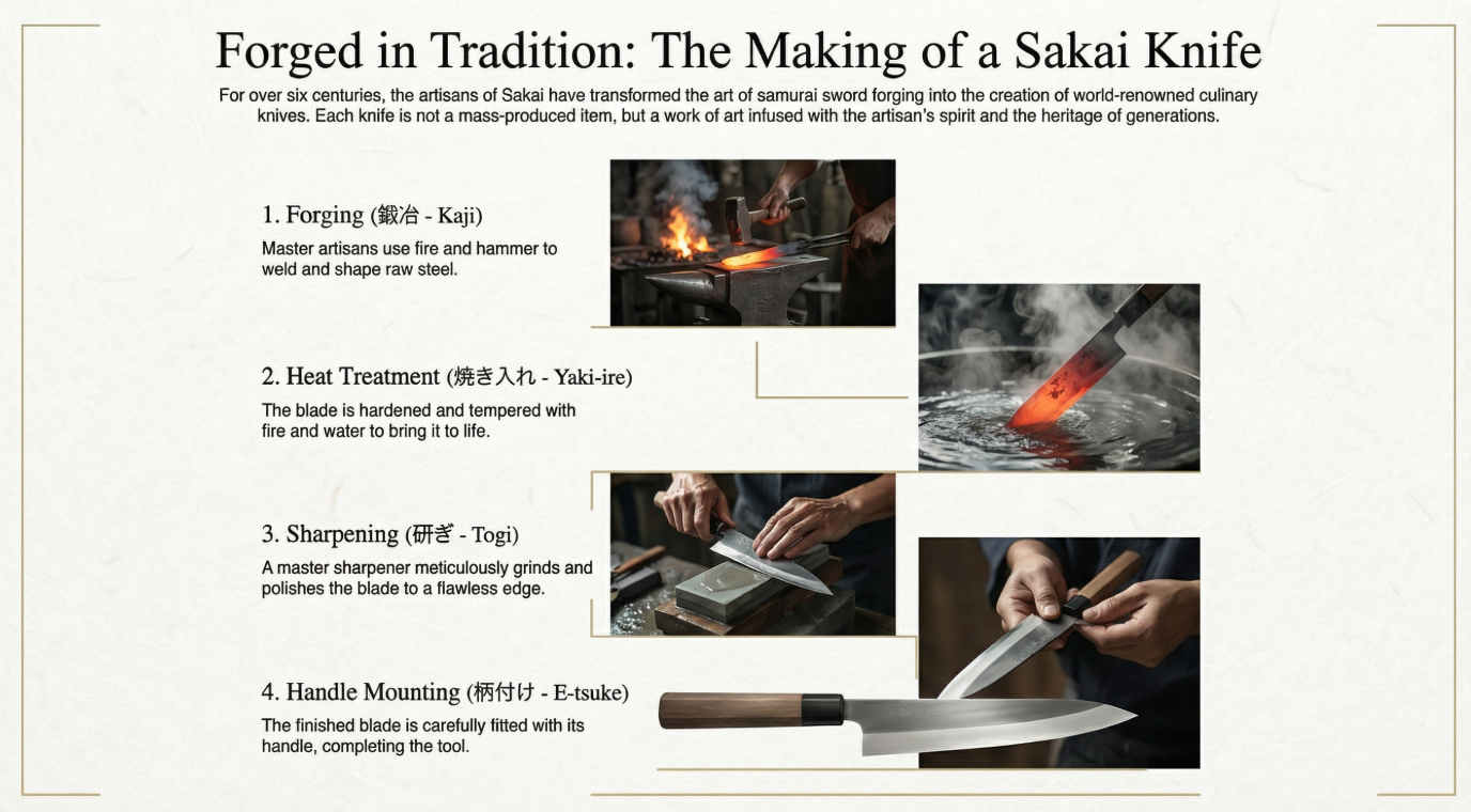 Forged in Tradition How a Sakai Knife Comes to Life
