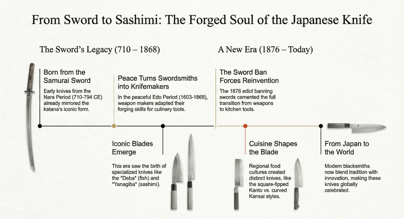 From Sword to Kitchen: The Evolving Spirit of the Japanese Knife