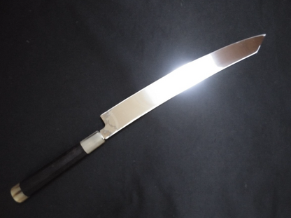 Ginsan Damascus Yanagiba (Kiritsuke) 330mm -Mirror Polished(both sides)