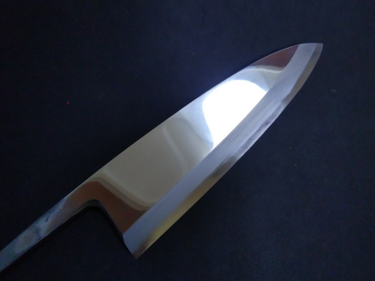 Ginsan Deba 180mm -Mirror Polished(one side)