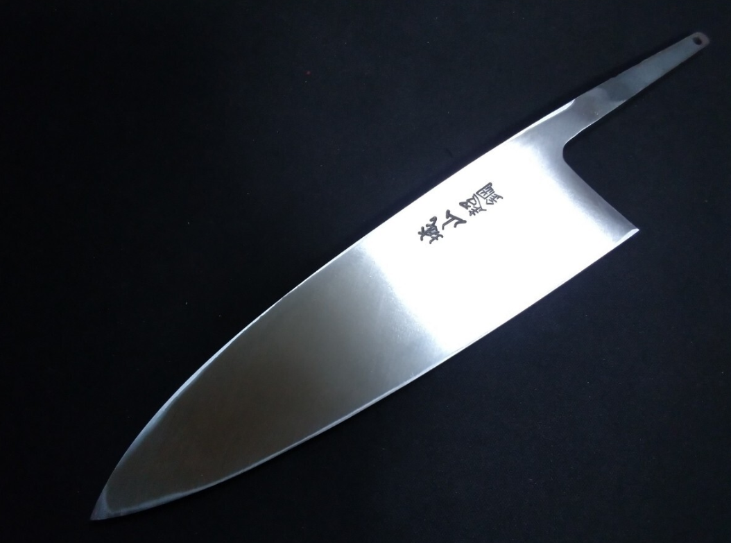 Ginsan Deba 180mm -Mirror Polished(one side)