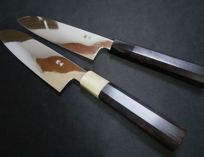 Ginsan Santoku 180mm-Mirror Polished(both sides)