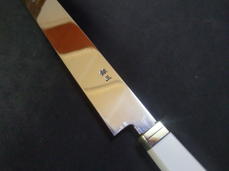 Ginsan Yanagiba(Kiritsuke) 270mm -Mirror Polished(both sides) -Colored pistol-grip handle