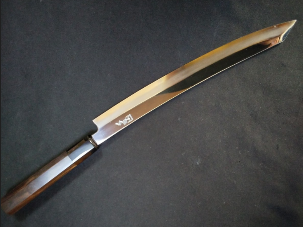 Ginsan Yanagiba (Kiritsuke) 270mm -Mirror Polished(one side) -Left handed