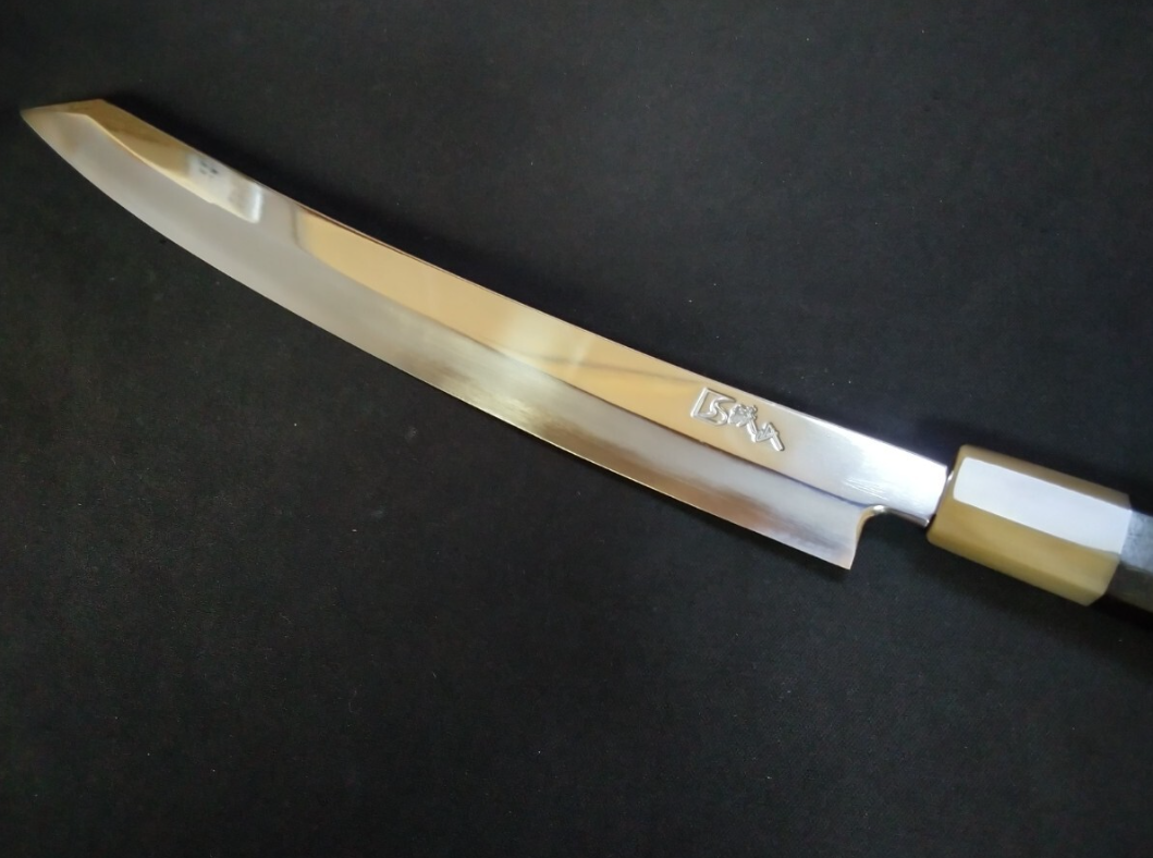 Ginsan Yanagiba (Kiritsuke) 270mm -Mirror Polished(one side) -Left handed