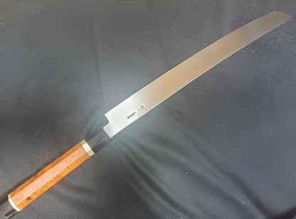 Ginsan Yanagiba (Sakimaru) 390mm - Hand-Engraved Dragon