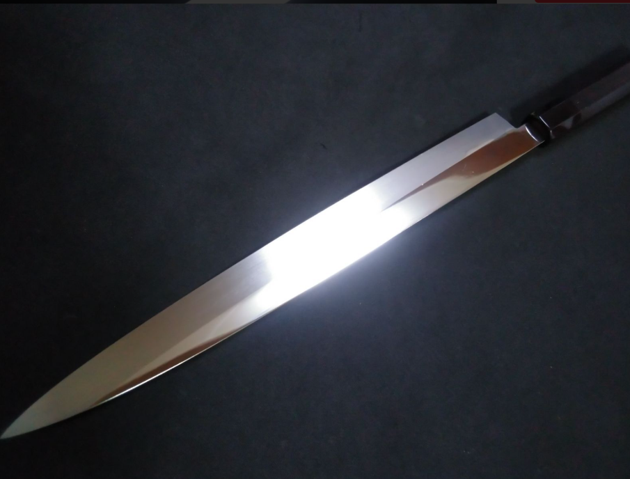Ginsan (Honyaki) Yanagiba 300mm -Mirror Polished (one side)