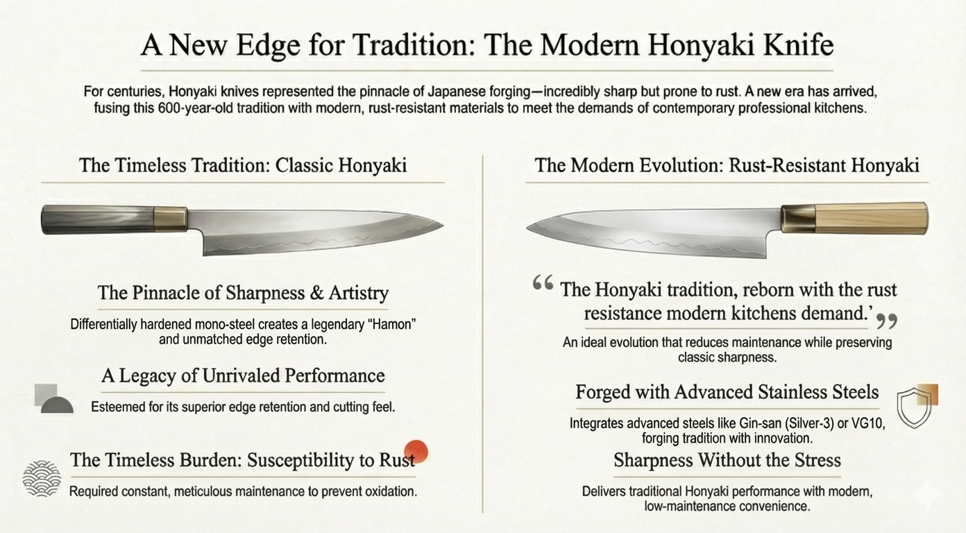 Honyaki Knife Tradition Meets Modernity