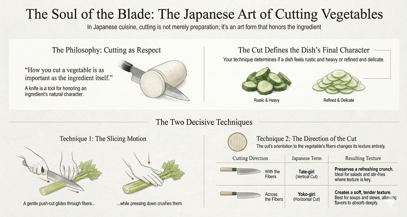 How to cut vegetables