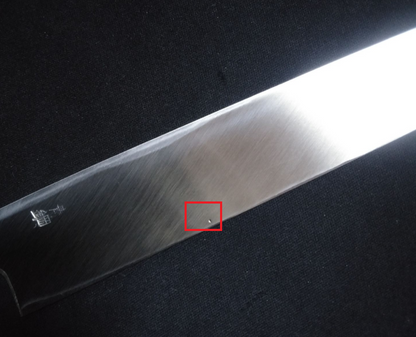 Super acier (Honyaki) Deba 210mm-poli miroir (des deux côtés)