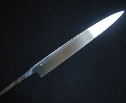 Super acier (Honyaki) Deba 210mm-poli miroir (des deux côtés)