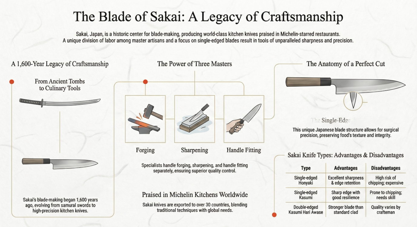 Sakai Knives: Where 1,600 Years of Tradition Meet Unmatched Precision