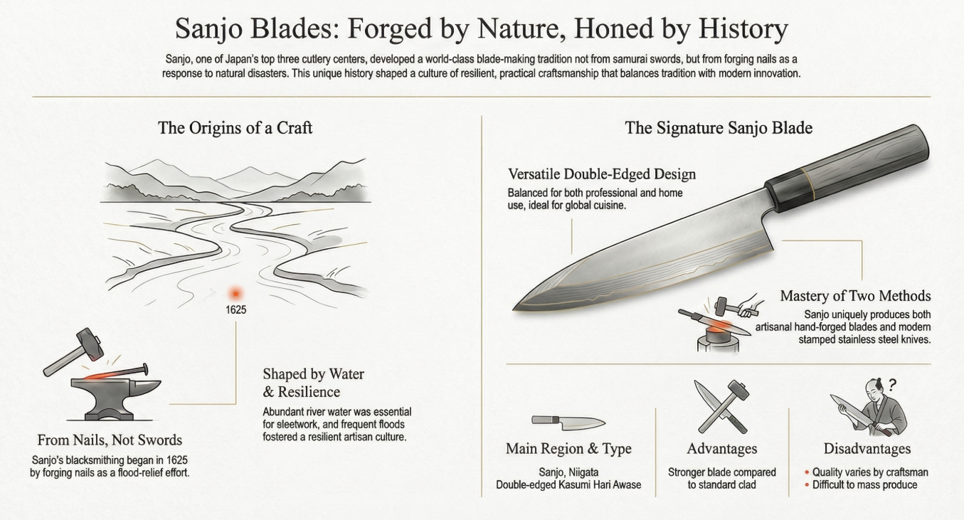 Sanjo Knives: Craftsmanship Born from Nature, Perfected Through Resilience