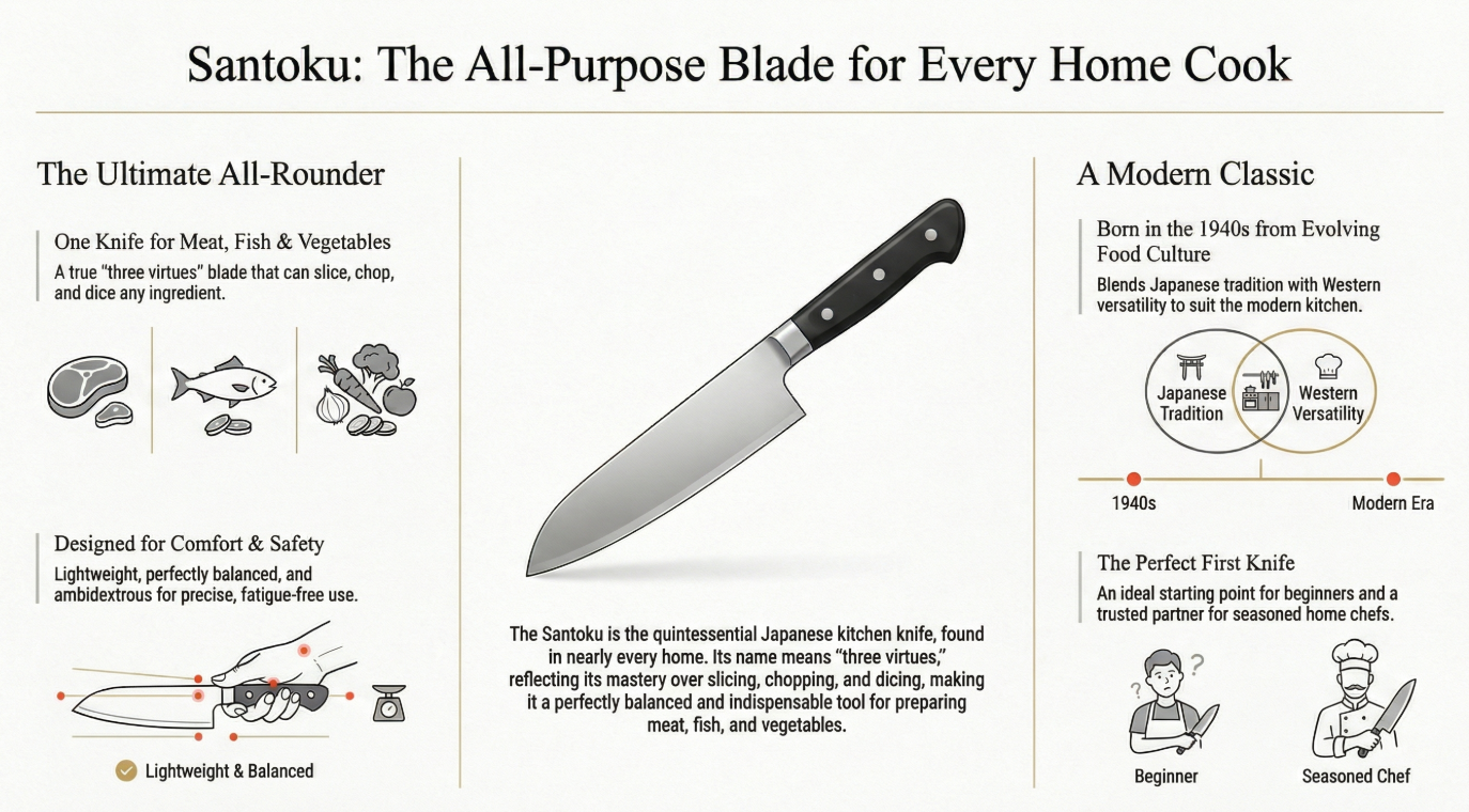 Santoku: The Versatile Everyday Knife for Modern Kitchens