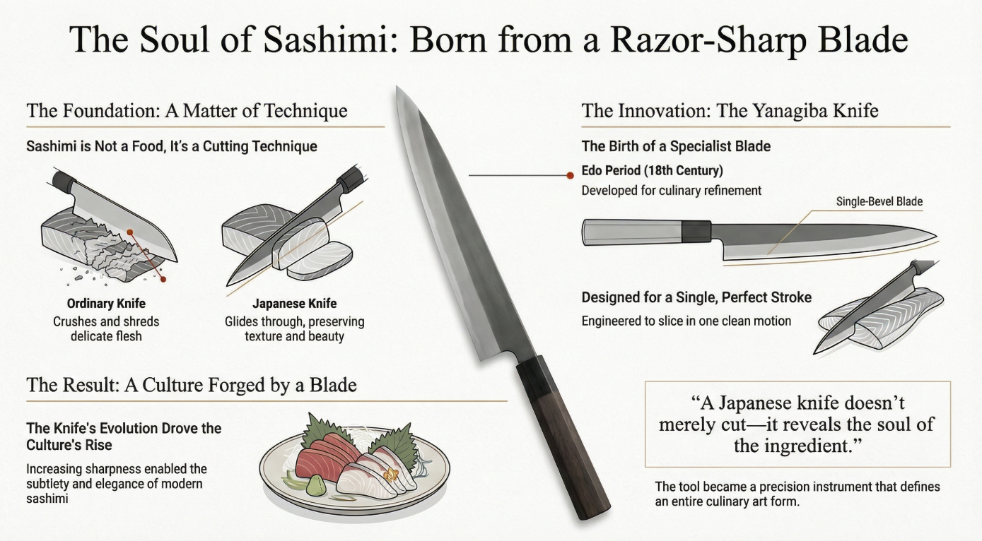Sashimi Culture Forged by the Razor Blade