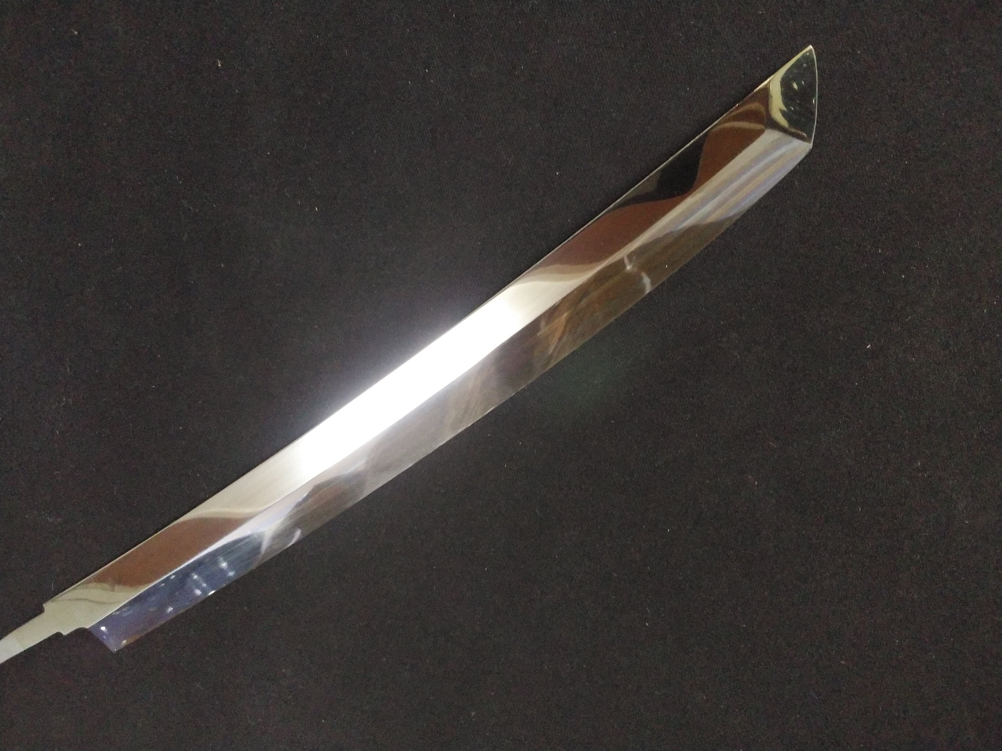 Super-Steel-Honyaki-Yanagiba-Japanese-sword-shaped-270mm-Mirror-Polished-both-sides