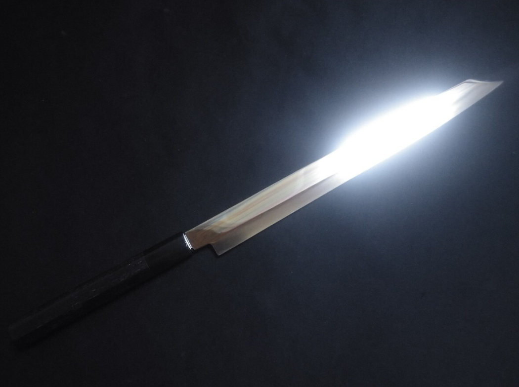 Super Steel (Honyaki)  Fuguhiki  270mm-Mirror Polished (one side)
