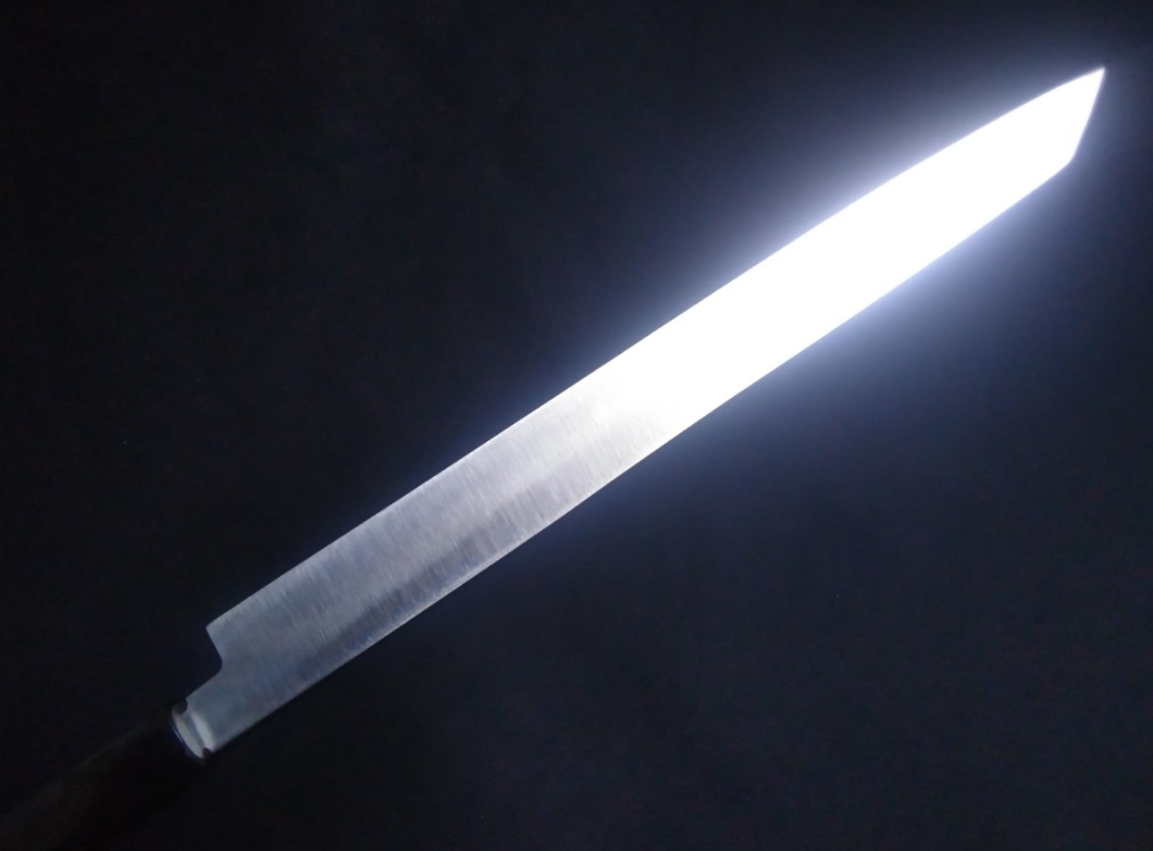 Super Steel (Honyaki)  Fuguhiki  270mm-Mirror Polished (one side)