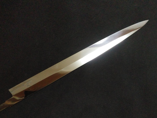 Super Steel (Honyaki) Fuguhiki 300mm-Mirror Polished(both side) -Left-handed